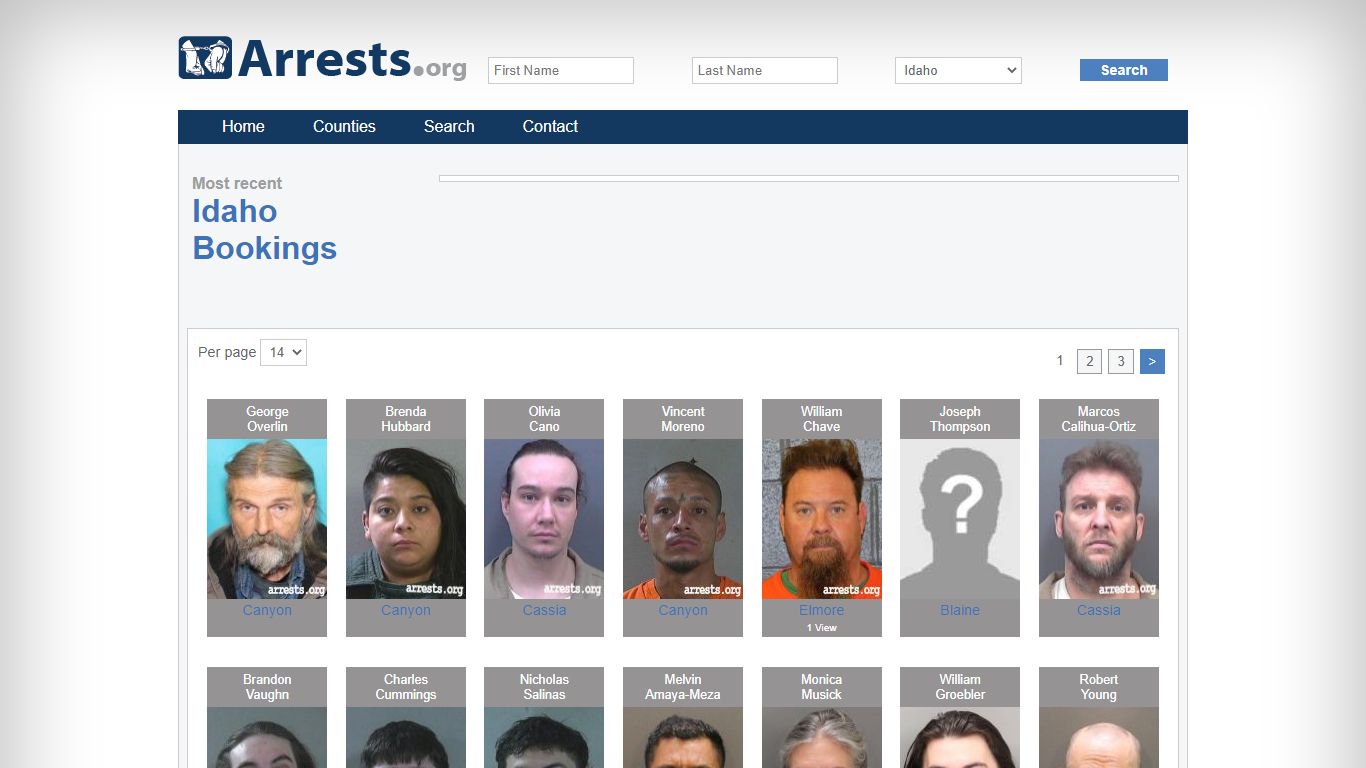 Idaho Arrests and Inmate Search